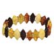 BAMB6 Bracelet Ambre plaquettes olives