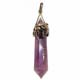 G521 Pendentif grande pointe Amethyste