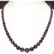 CAMFC612 Collier amethyste facettee extra chute 6x12mm 42cm