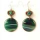 EAGG56 Boucles d'oreilles Agate