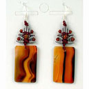 EAGNS3 Boucles d oreilles Agate