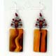 EAGNS3 Boucles d oreilles Agate