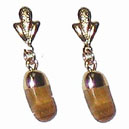 O122 TE Boucles d'oreilles oeil de tigre