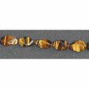 CTE 31 Collier Oeil de tigre olives twist 10x18mm 42cm