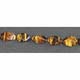 CTE 31 Collier Oeil de tigre olives twist 10x18mm 42cm