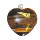 GTE20 Pendentif Coeur Oeil de tigre 20x20mm