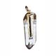 G263 Pendentif Cristal de roche bagette de Tourmaline