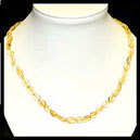 CCIO Collier Citrine olives 41cm