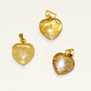 G51 Pendentif coeur Citrine10mm