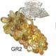 GR2 Grappe de raisin Citrine de 100 GRS