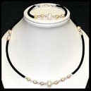 CFWP2B Collier plus Bracelet perles Biwa