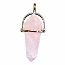 GPQRQ Pendentif Quartz rose