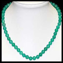 collier agate verte boules 8mm 42 cm