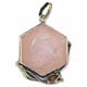 G525 Pendentif étoile Quartz rose