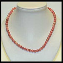 CRH6 Collier Rhodochrosite 6mm 42cm