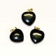 G106 BO Pendentif Onyx Coeur 15mm