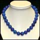 CLA14EE Collier Lapis extra boules 14mm 42cm