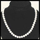 CHO8 Collier Howlite boules 8mm 42cm