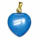 G106ATU Pendentif Howlite teinte Lapis Coeur 15mm