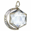 G526  Pendentif étoile en Quartz 