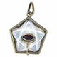 G527  Pendentif Hexagone Quartz 