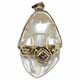  G530 Pendentif grenouille en Quartz 