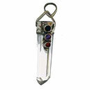 G514 Pendentif Quartz plus pierres fines