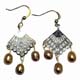 OFWP1 Boucles d'oreilles Perles biwa