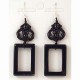 EB0S1 Boucles d'oreilles Onyx