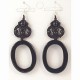 EB0S1 Boucles d'oreilles Onyx