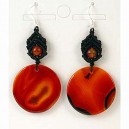 EAGNS1 Boucles d oreilles Agate