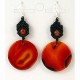 EAGNS1 Boucles d'oreilles Agate